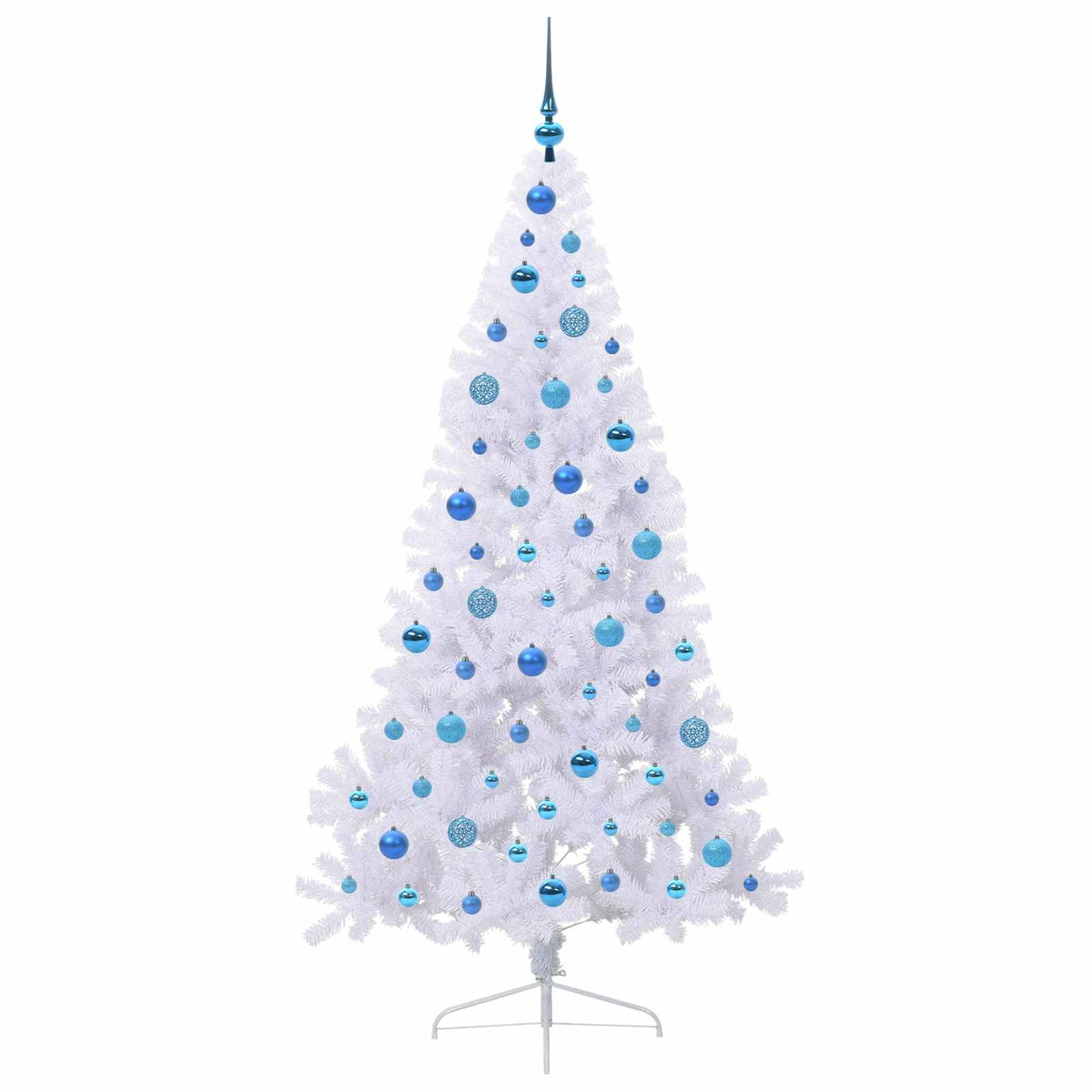 Artificial Christmas Tree with Stand White 180 cm PVC and Steel