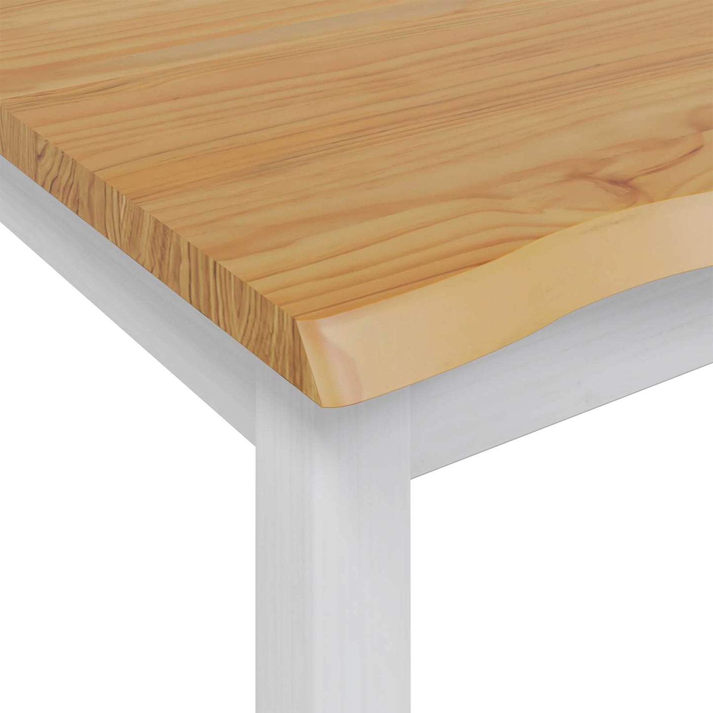 High Bar Table EKAI White 112 x 70 x 91 cm Solid Pine Wood