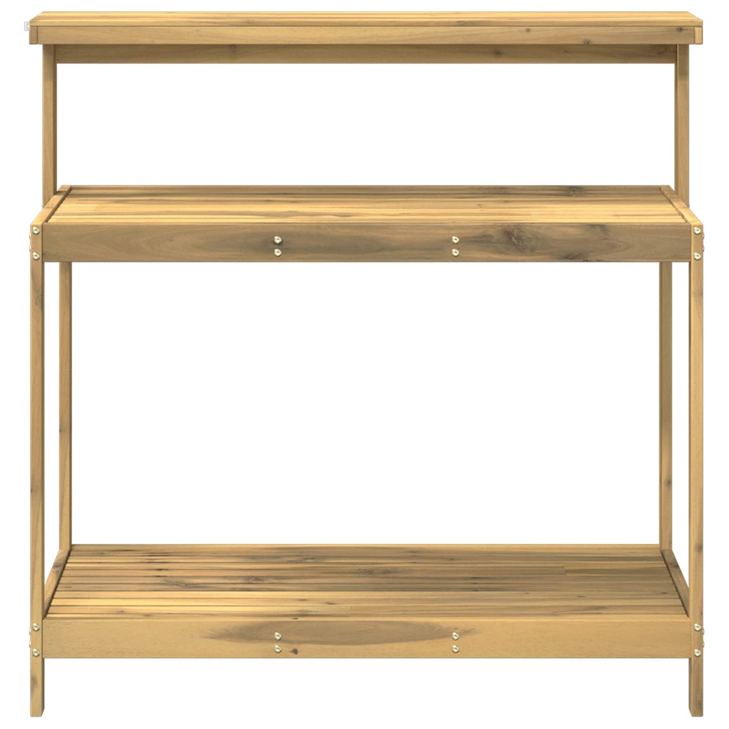Outdoor Potting Bench 111.5 x 48.5 x 107 cm Solid Acacia Wood