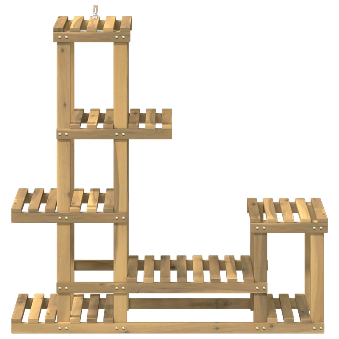 Plant Stand White 93.5 x 25 x 91.5 cm Solid Acacia Wood