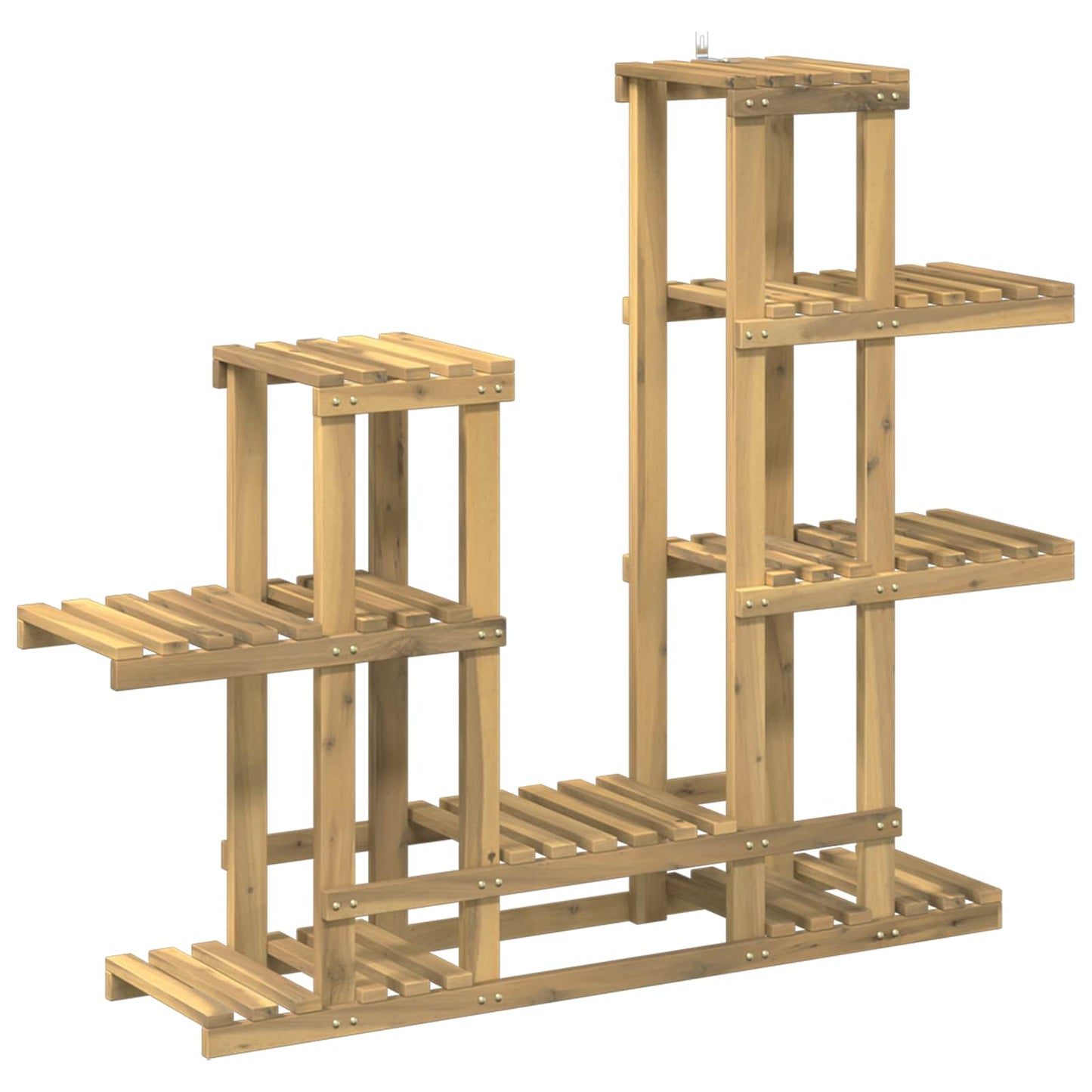 Plant Stand White 118 x 25 x 96.5 cm Solid Acacia Wood