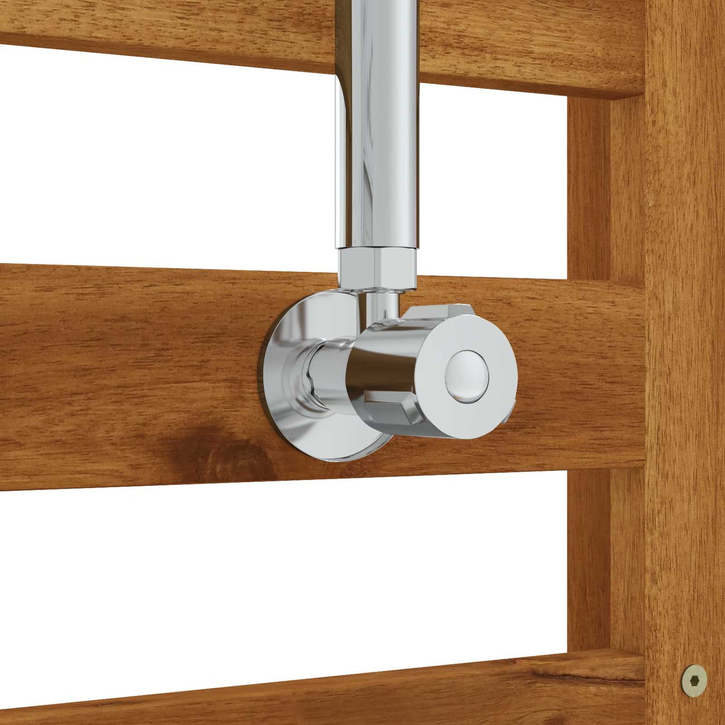 Outdoor Shower 225 cm Solid Acacia Wood and Stainless Steel