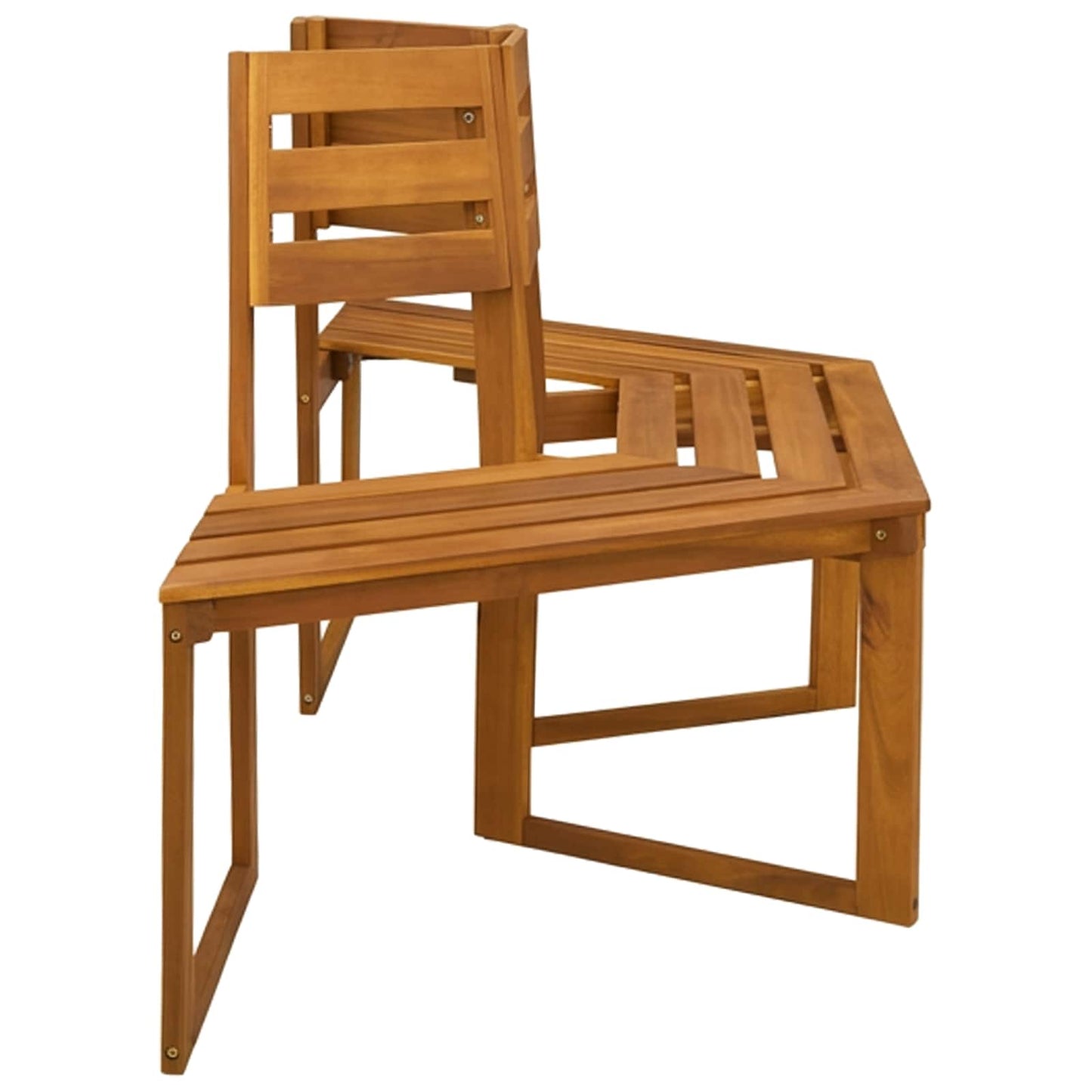 Tree Bench 2 pcs 160 x 140 x 86 cm Solid Acacia Wood Natural