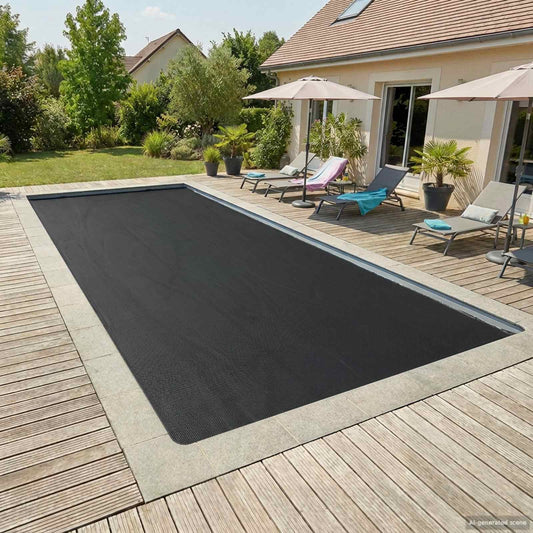 Solar Pool Cover Heavy Quality 732 x 366 cm 200 μm Square PE