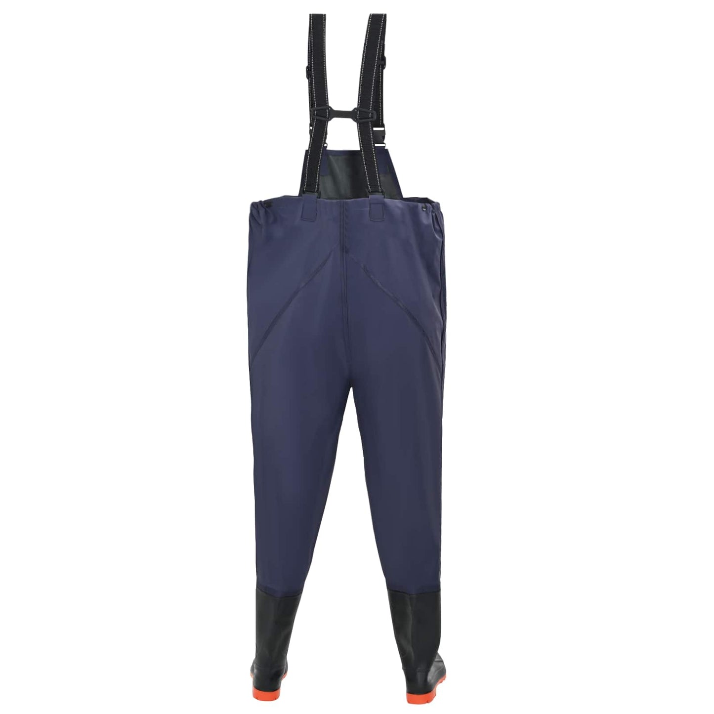 Chest Waders with Boots PVC Coated Polyester Size 41 Blue