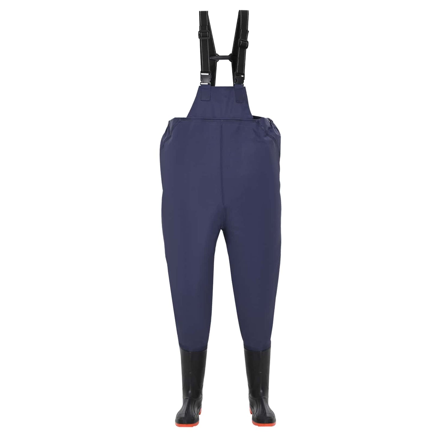 Chest Waders with Boots PVC Coated Polyester Size 43 Blue