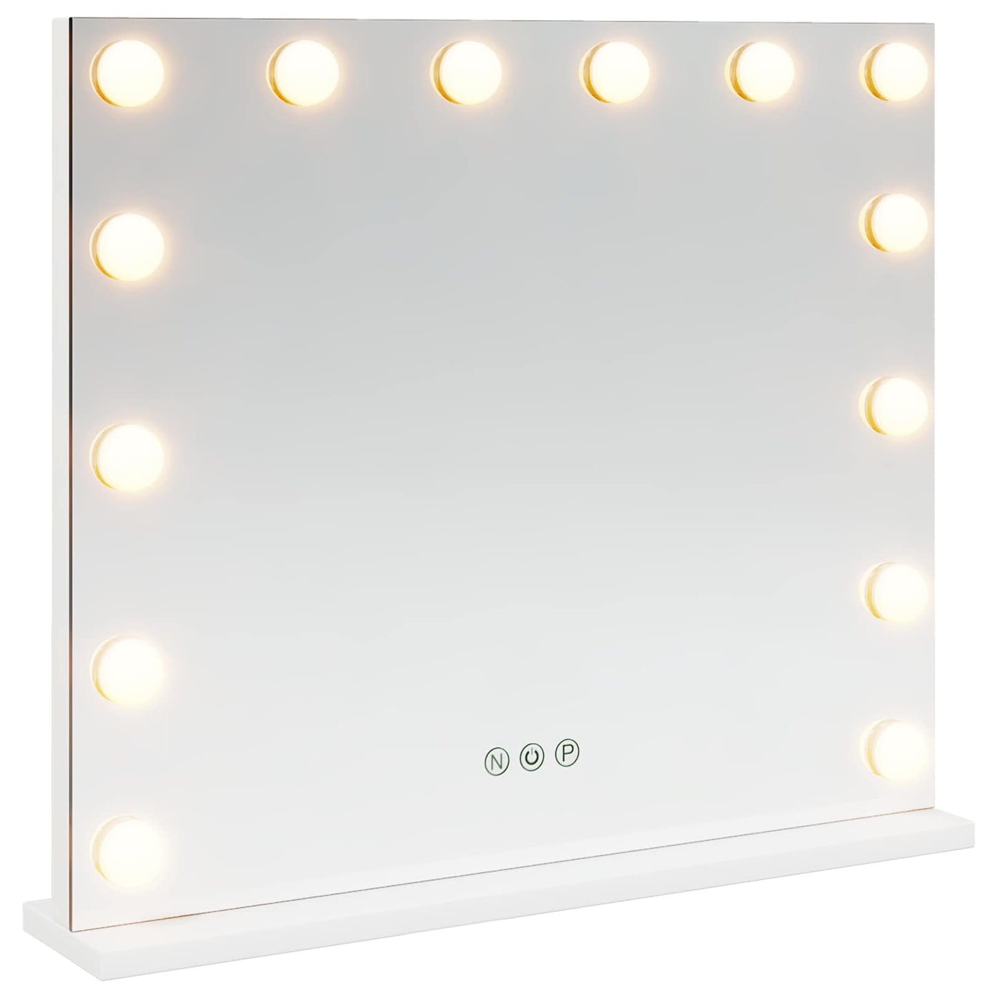 LED Vanity Mirror White 50 x 10 x 44 cm Glass and Steel