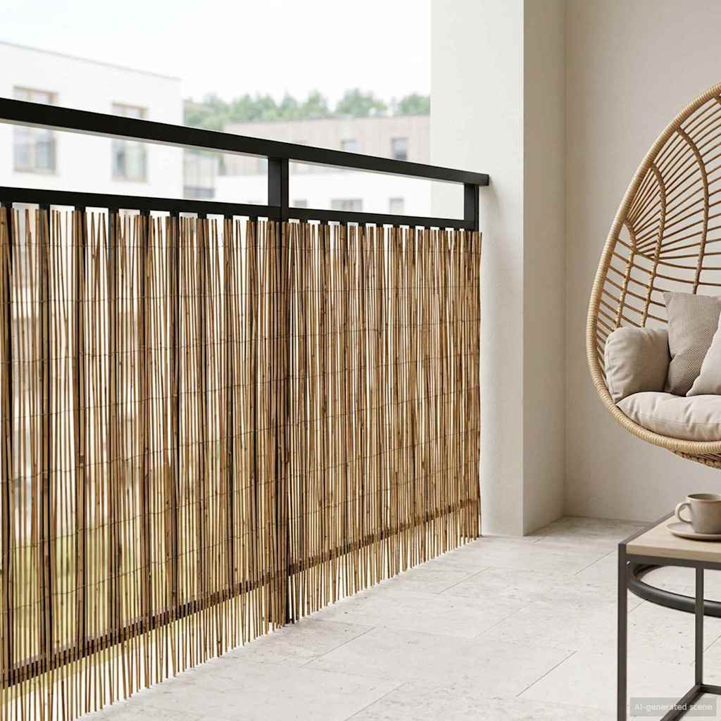Garden Fence Carbonized 300 x 90 cm Reed