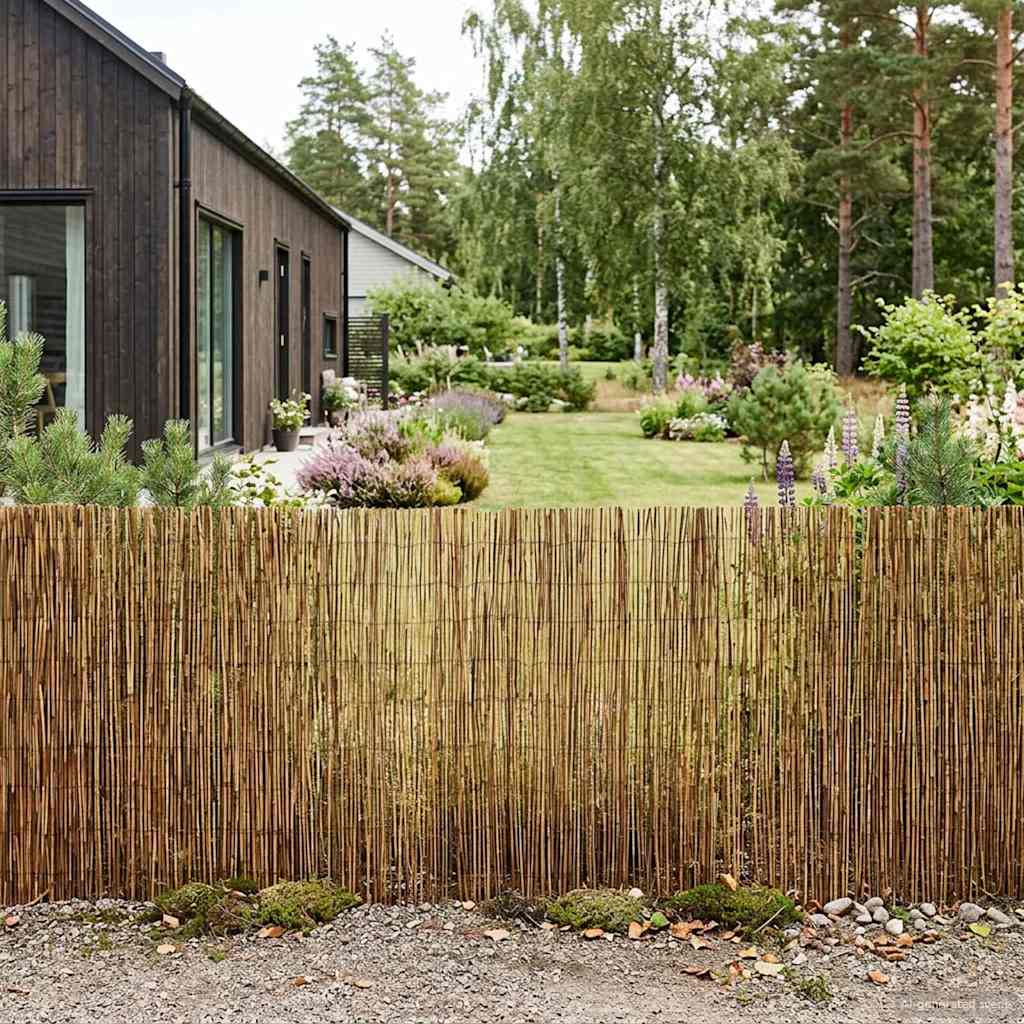 Garden Fence Carbonized 300 x 90 cm Reed