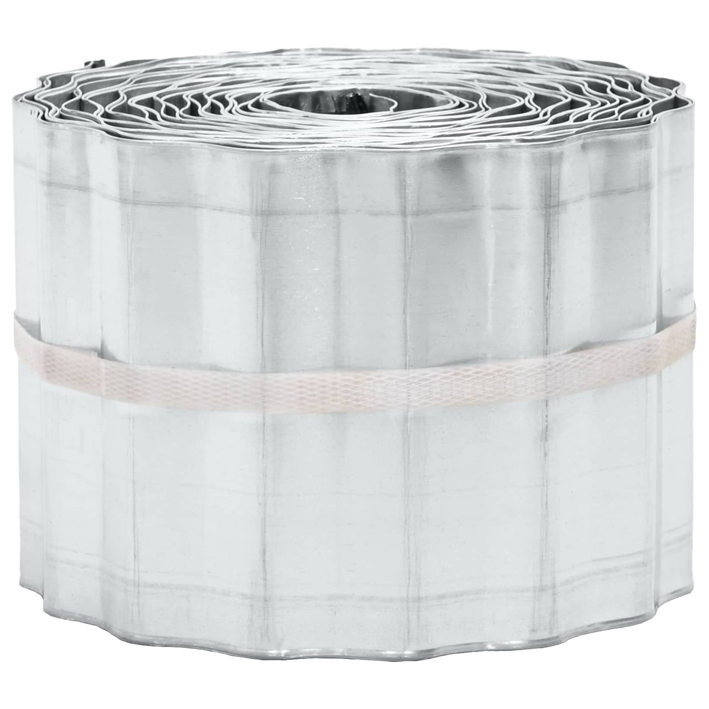 Lawn Edging 5 m x 15 cm Galvanised Steel Silver