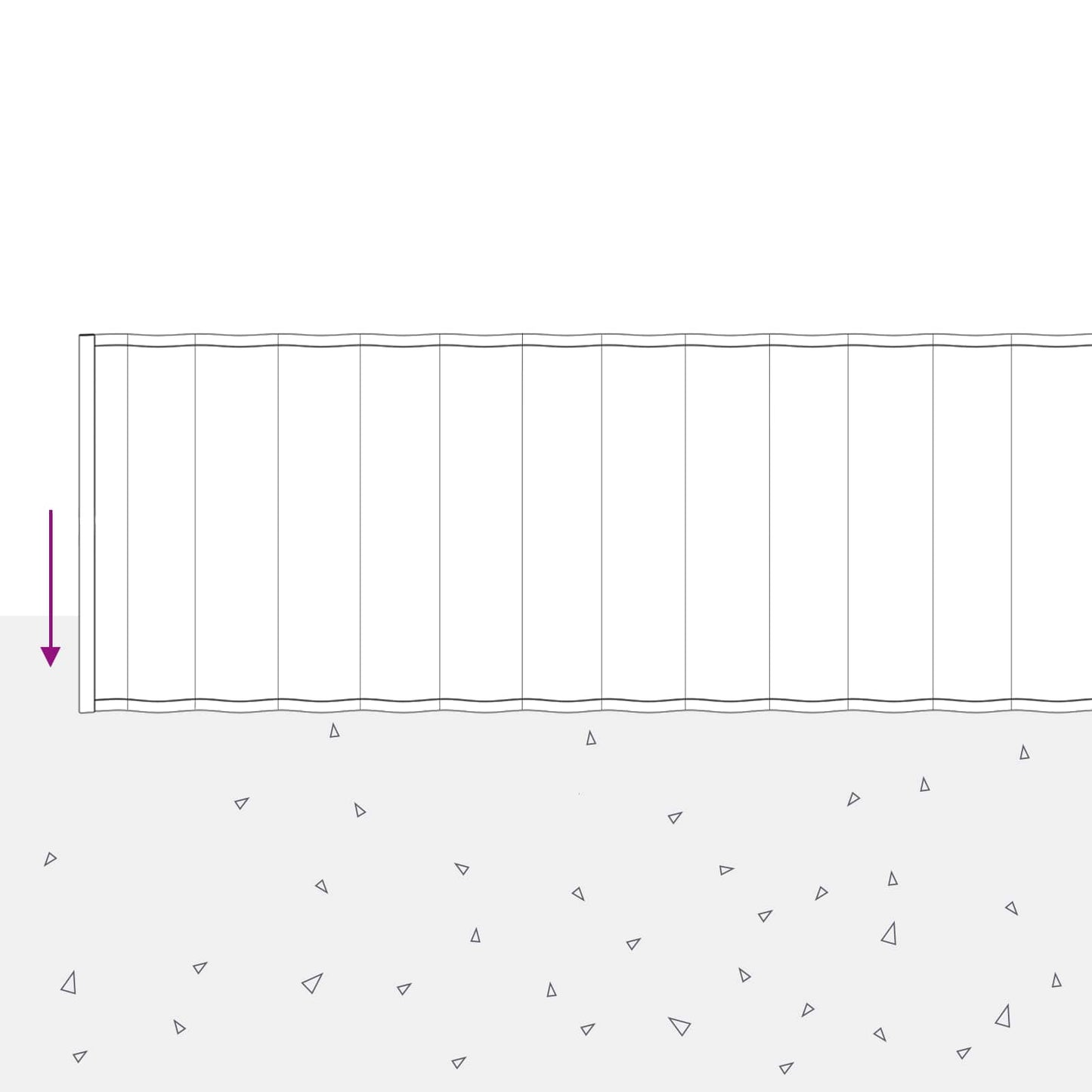 Lawn Edging 5 m x 30 cm Galvanised Steel Silver