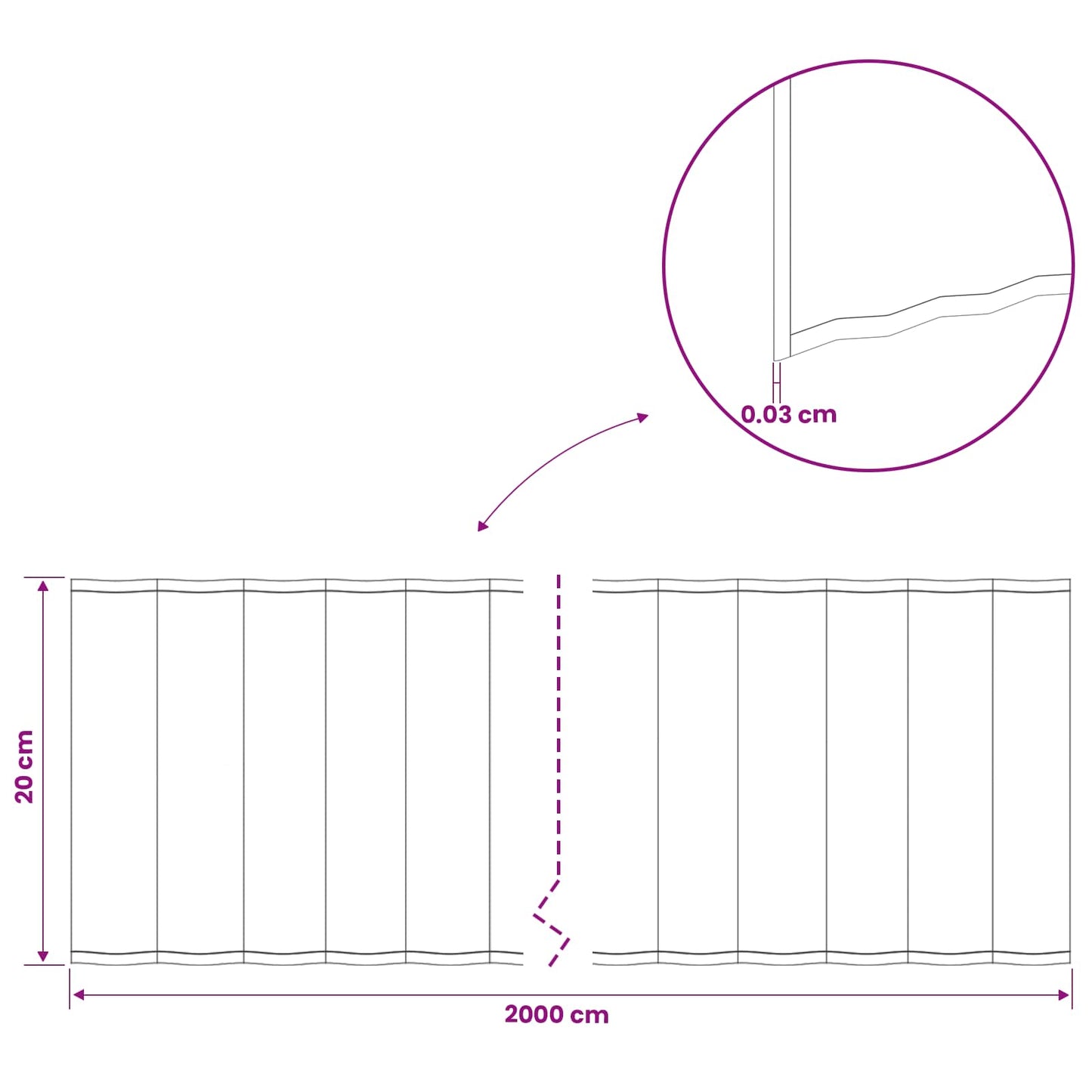 Lawn Edging 20 m x 20 cm Galvanised Steel Silver