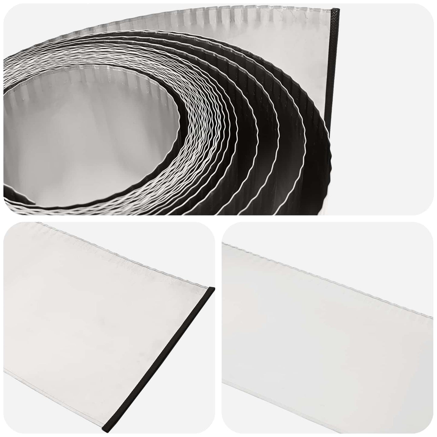 Lawn Edging 5 m x 15 cm Galvanised Steel Silver