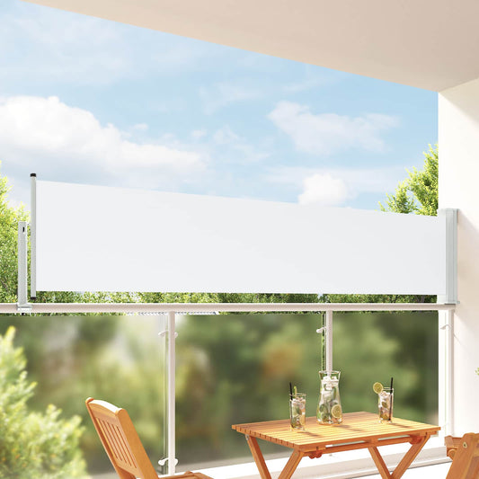 Side Awning 80 x 300 cm 100% polyester iron steel Rectangular