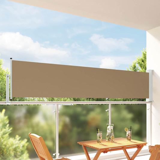 Side Awning 80 x 300 cm 100% polyester iron steel Rectangular