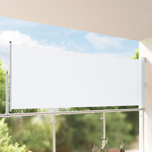 Side Awning 117 x 300 cm 100% polyester iron steel Rectangular