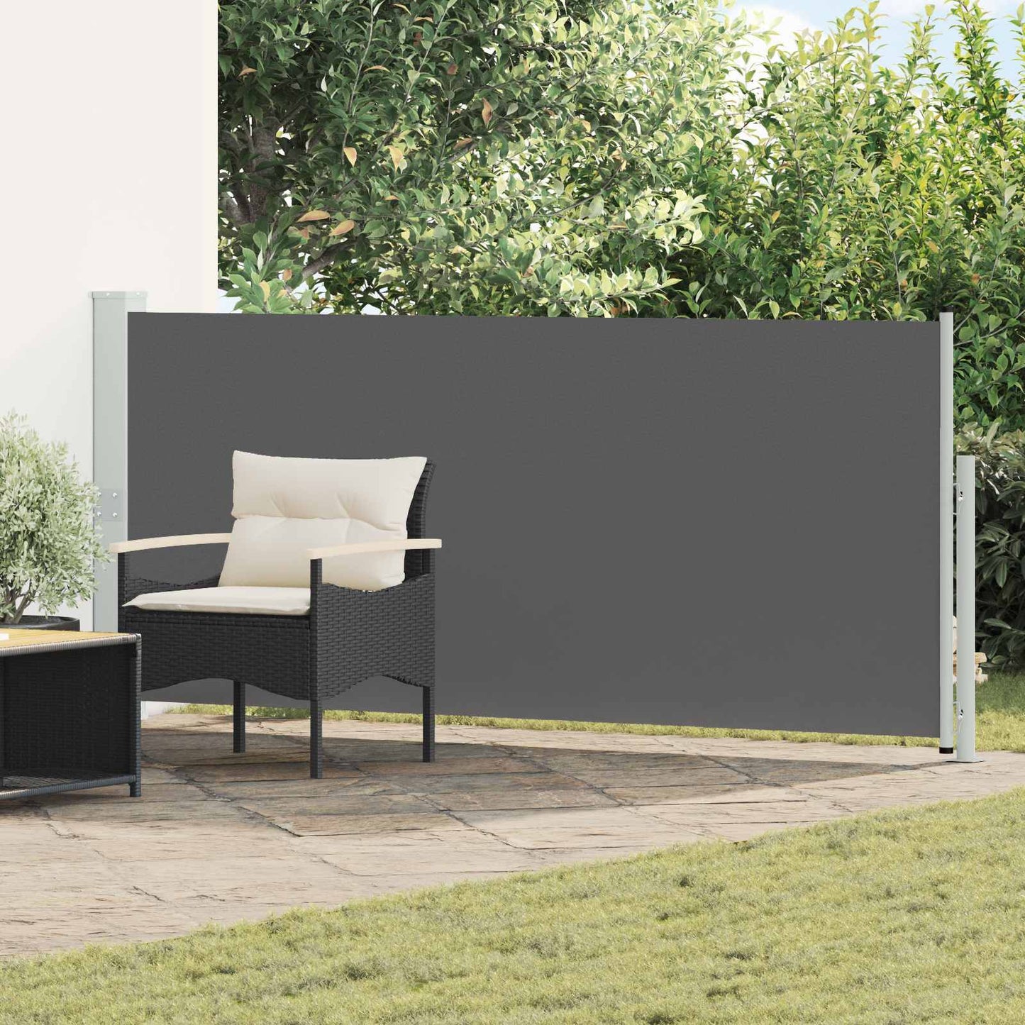 Retractable Side Awning 160 x 500 cm Polyester Rectangular