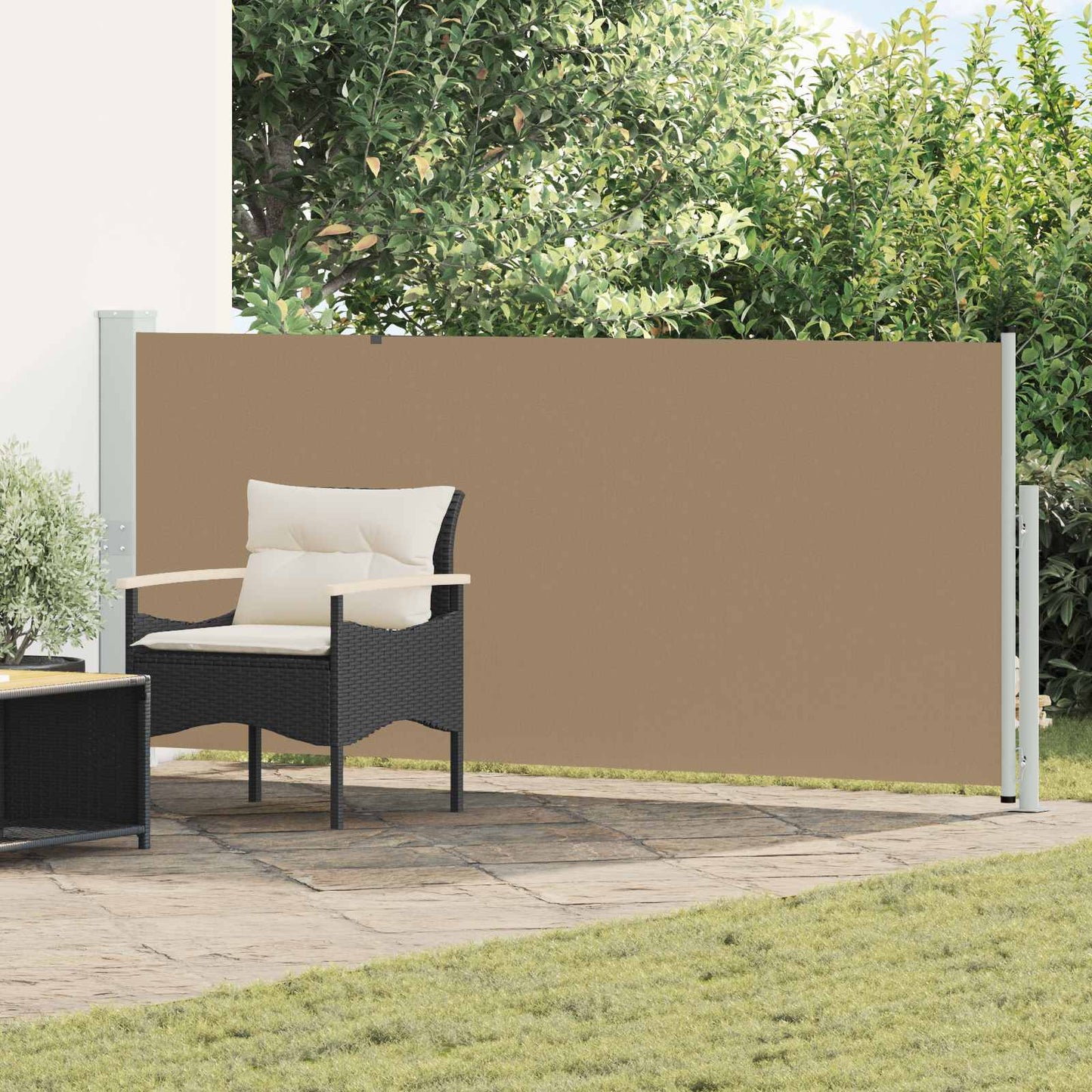 Retractable Side Awning 160 x 600 cm Polyester Rectangular