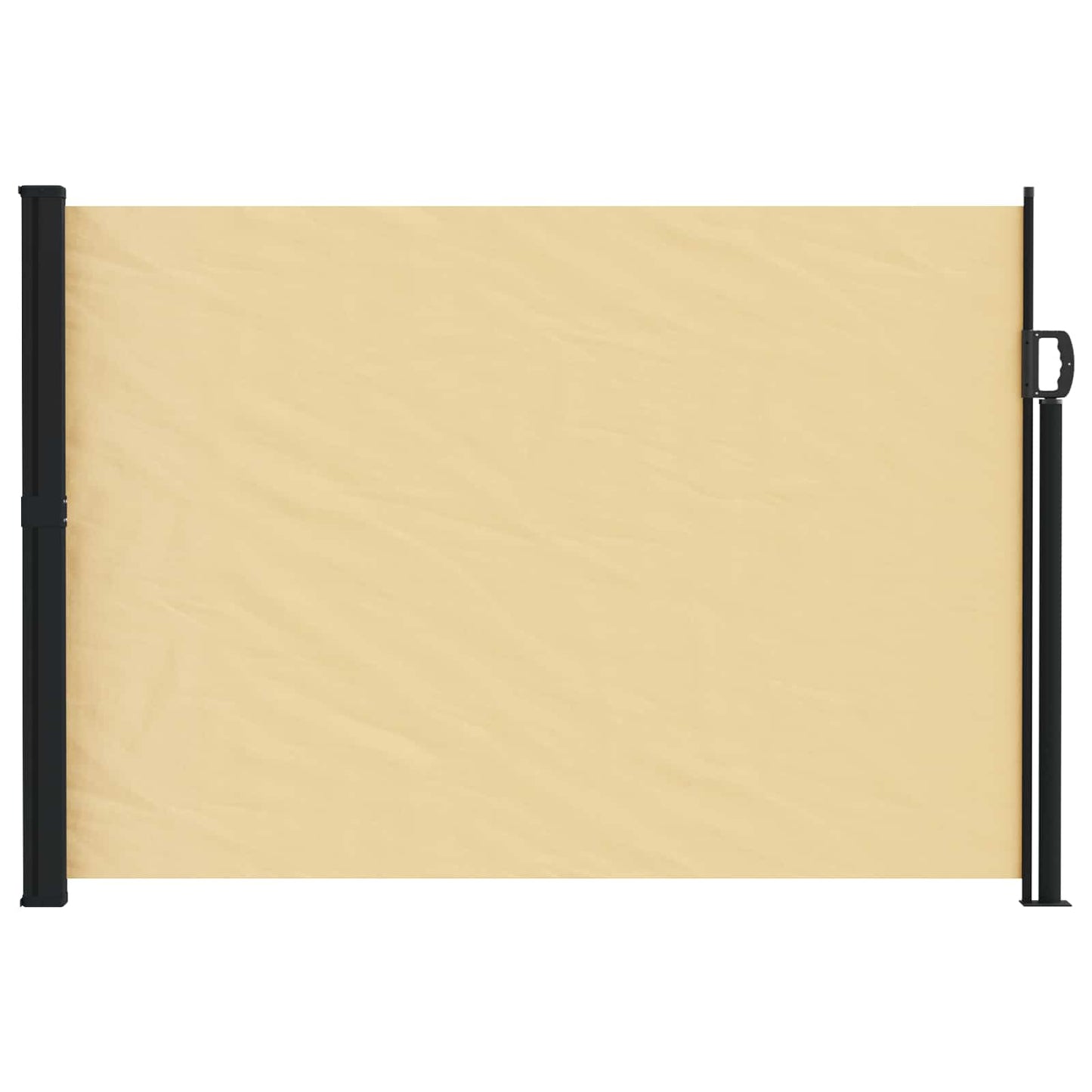 Retractable Side Awning Sand 500 x 120 cm Polyester
