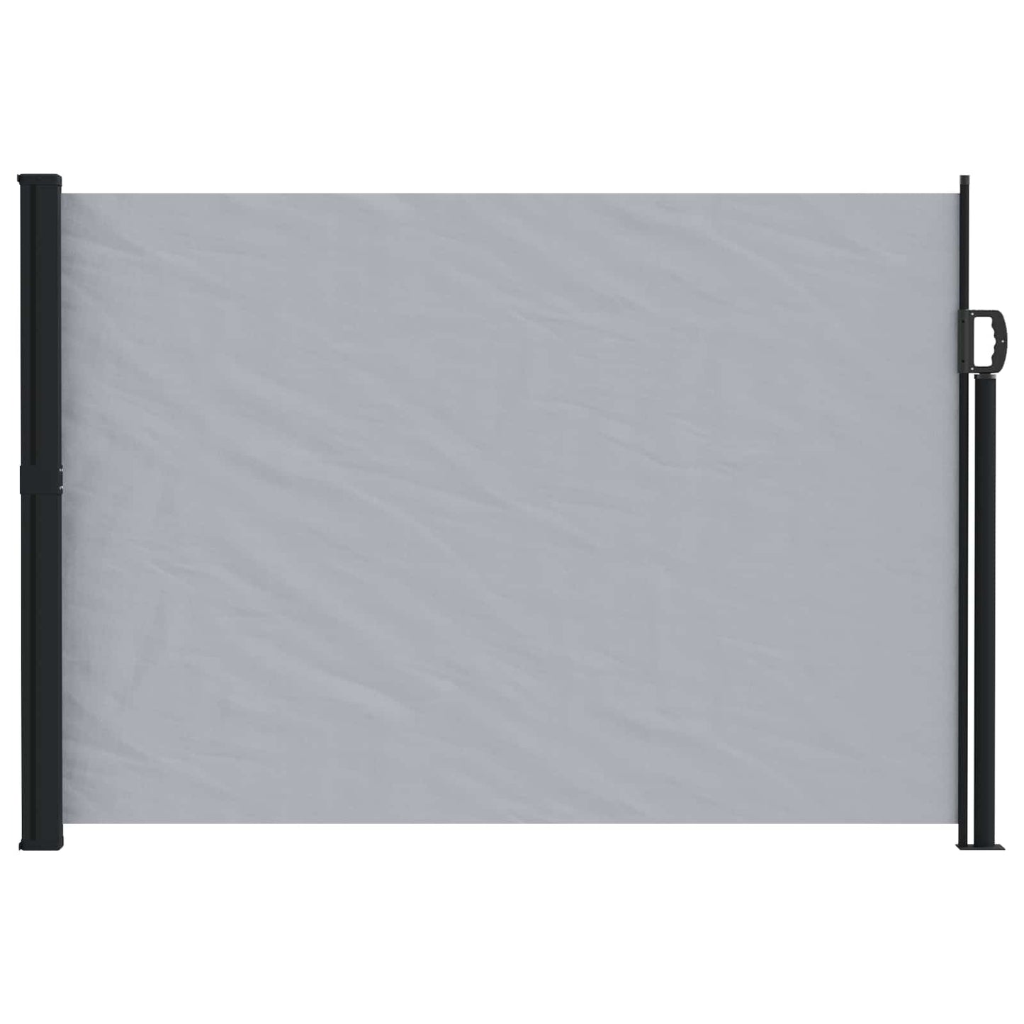 Retractable Side Awning Grey 500 x 160 cm Polyester