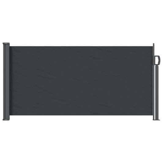 Retractable Side Awning Black 300 x 100 cm Polyester