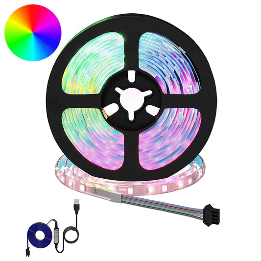 LED Strip 2 pcs Black and Transparent 3000 mm