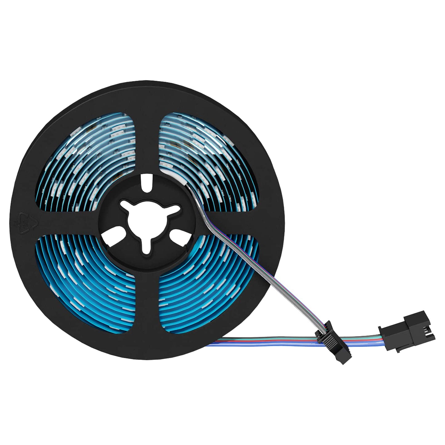 LED Strip 2 pcs Black and Transparent 2500 mm