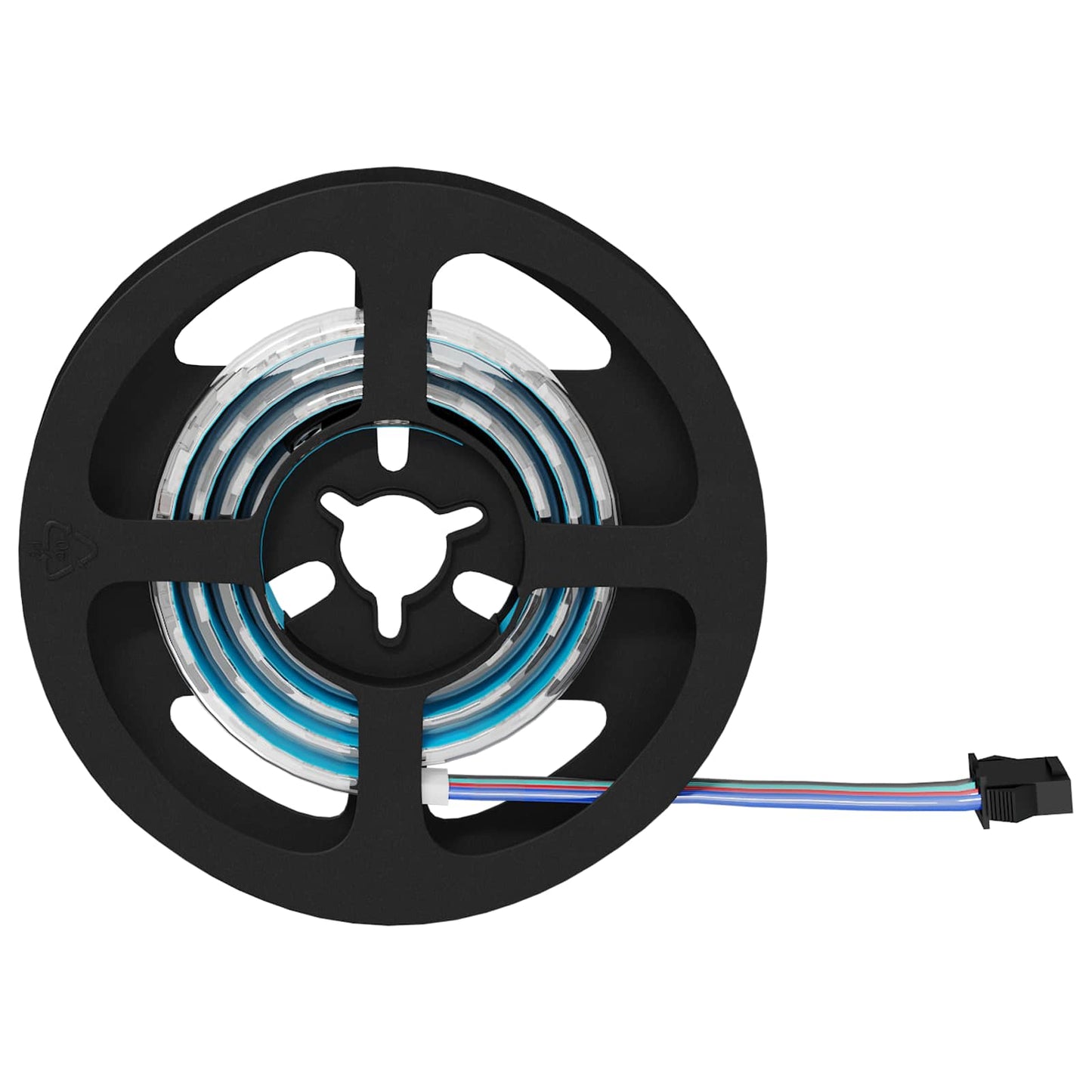 LED Strip 2 pcs Black and Transparent 550 mm Copper and Plastic
