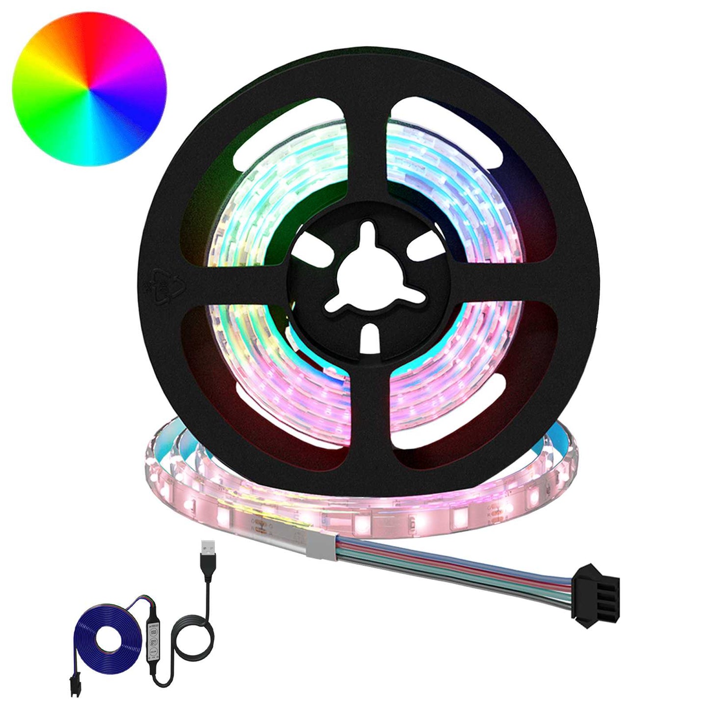 LED Strip 12 pcs Black and Transparent 750 mm
