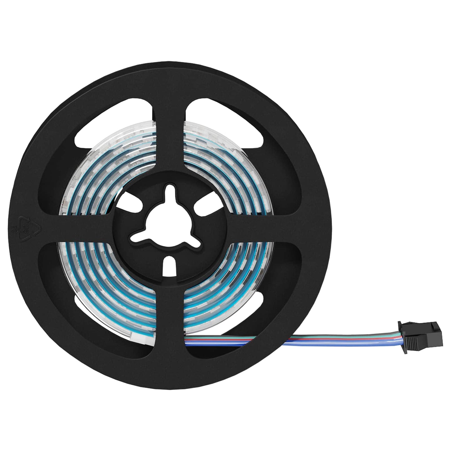 LED Strip 2 pcs Black and Transparent 1200 mm