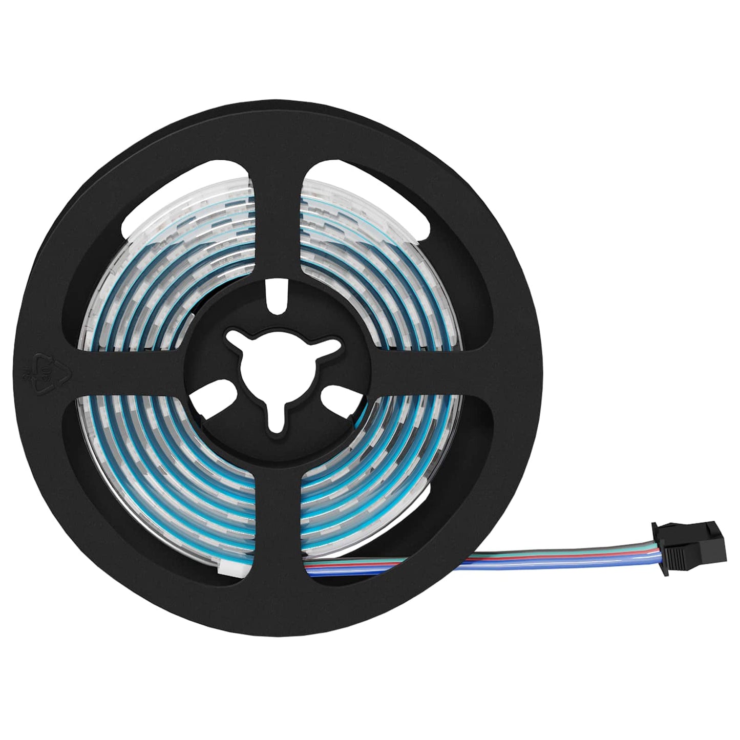 LED Strip 2 pcs Black and Transparent 1300 mm
