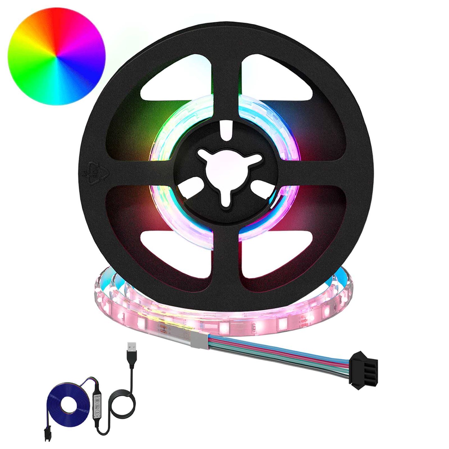 LED Strip 2 pcs Black and Transparent 250 mm Copper and Plastic