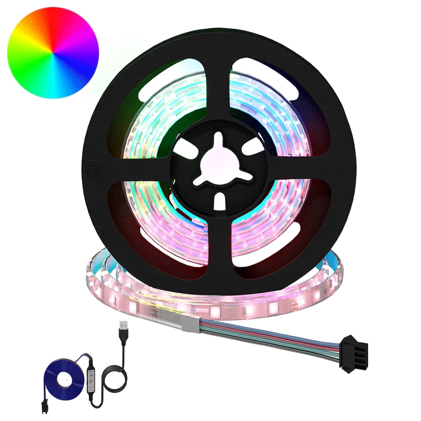 LED Strip 2 pcs Black and Transparent 750 mm Copper and Plastic
