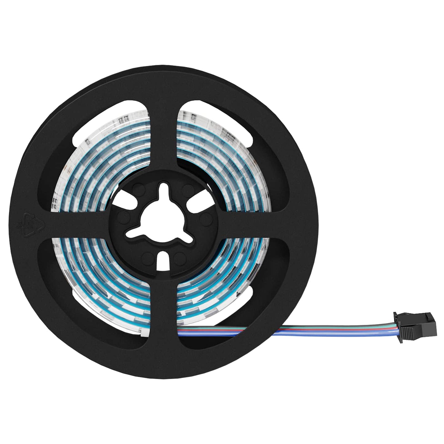 LED Strip 2 pcs Black and Transparent 1000 mm