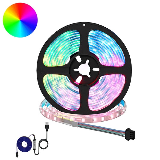 LED Strip 2 pcs Black and Transparent 2500 mm