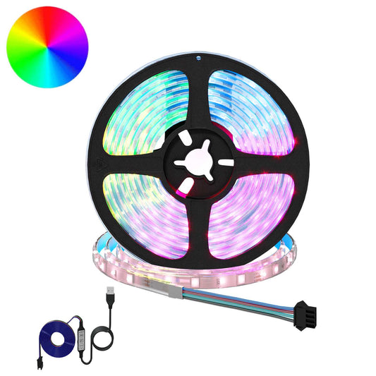 LED Strip 2 pcs Black and Transparent 3000 mm