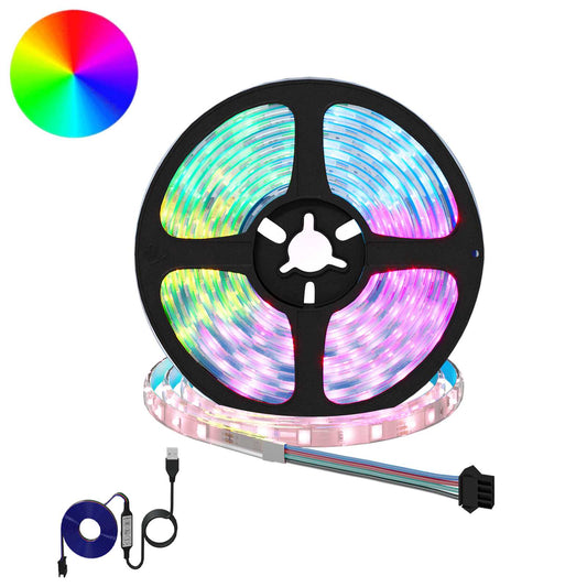 LED Strip 12 pcs Black and Transparent 4000 mm