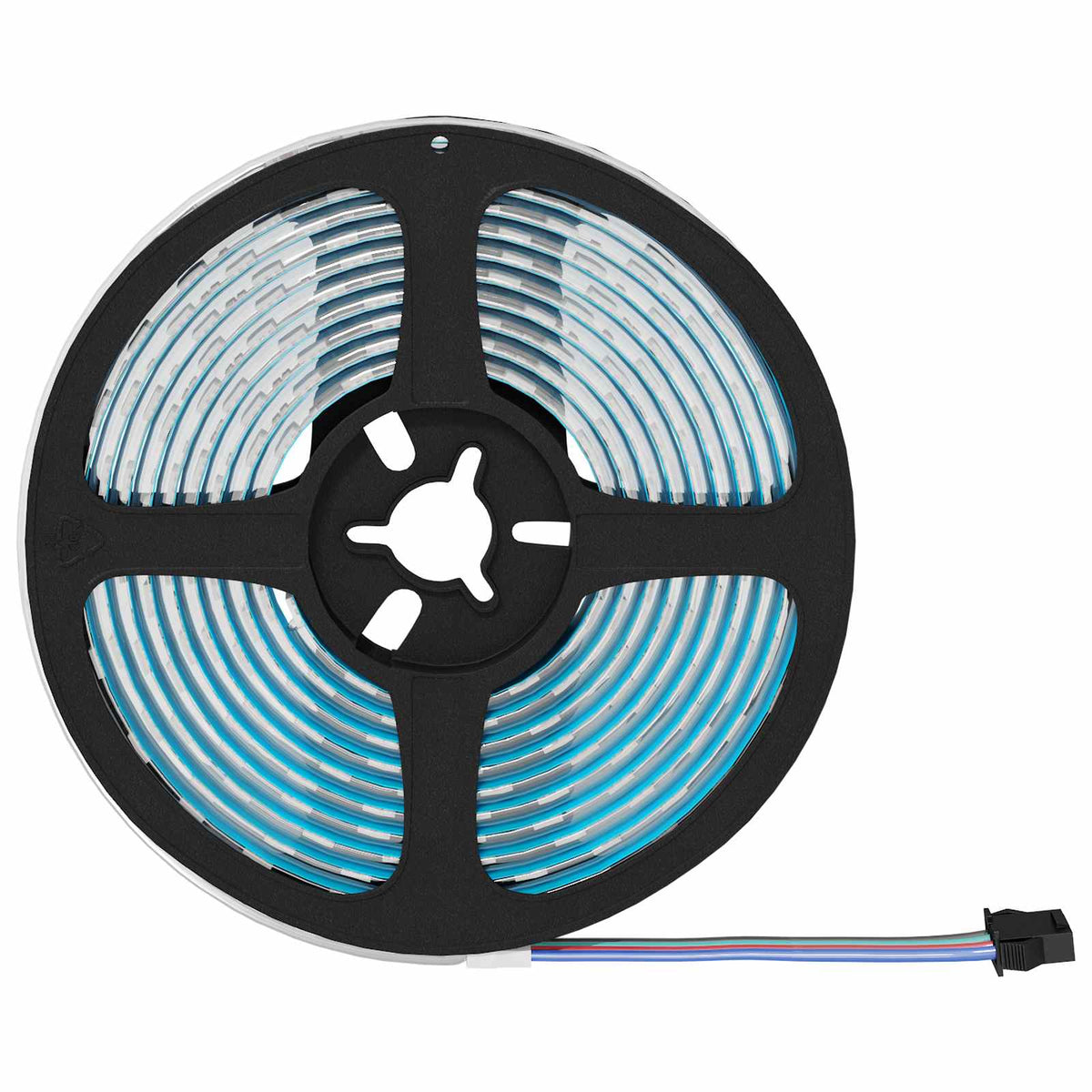 LED Strip 12 pcs Black and Transparent Copper and Plastic