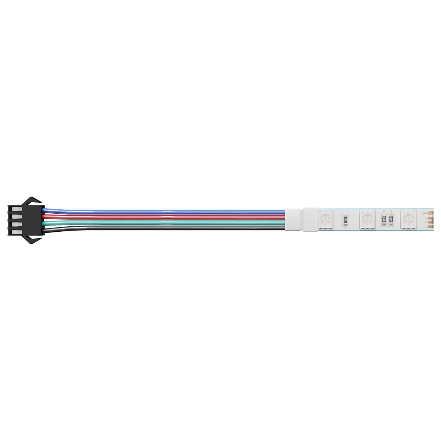 LED Strip 2 pcs Black and Multicolour 1745 mm