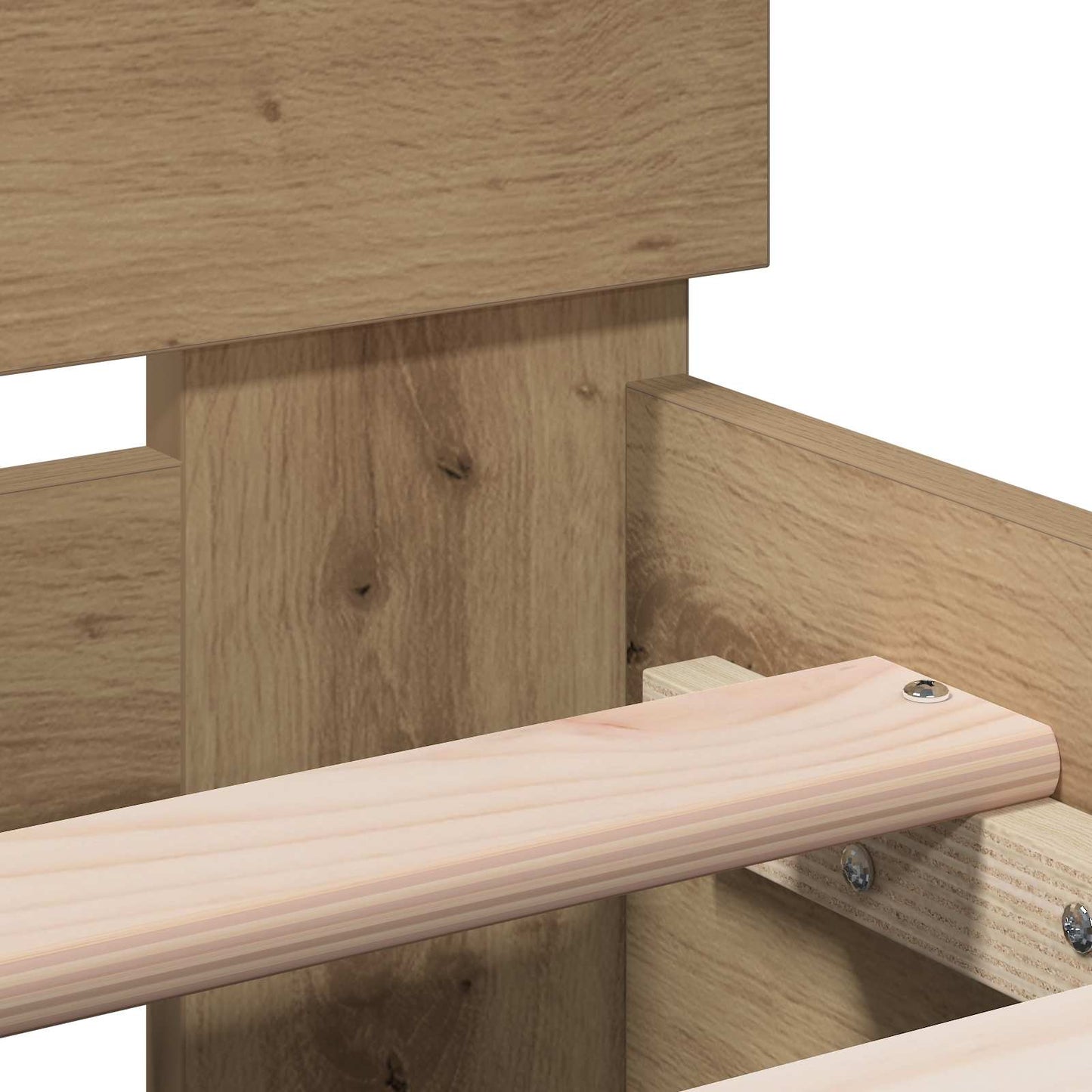Bed Frame with Headboard Artisan Oak 80 x 200 cm
