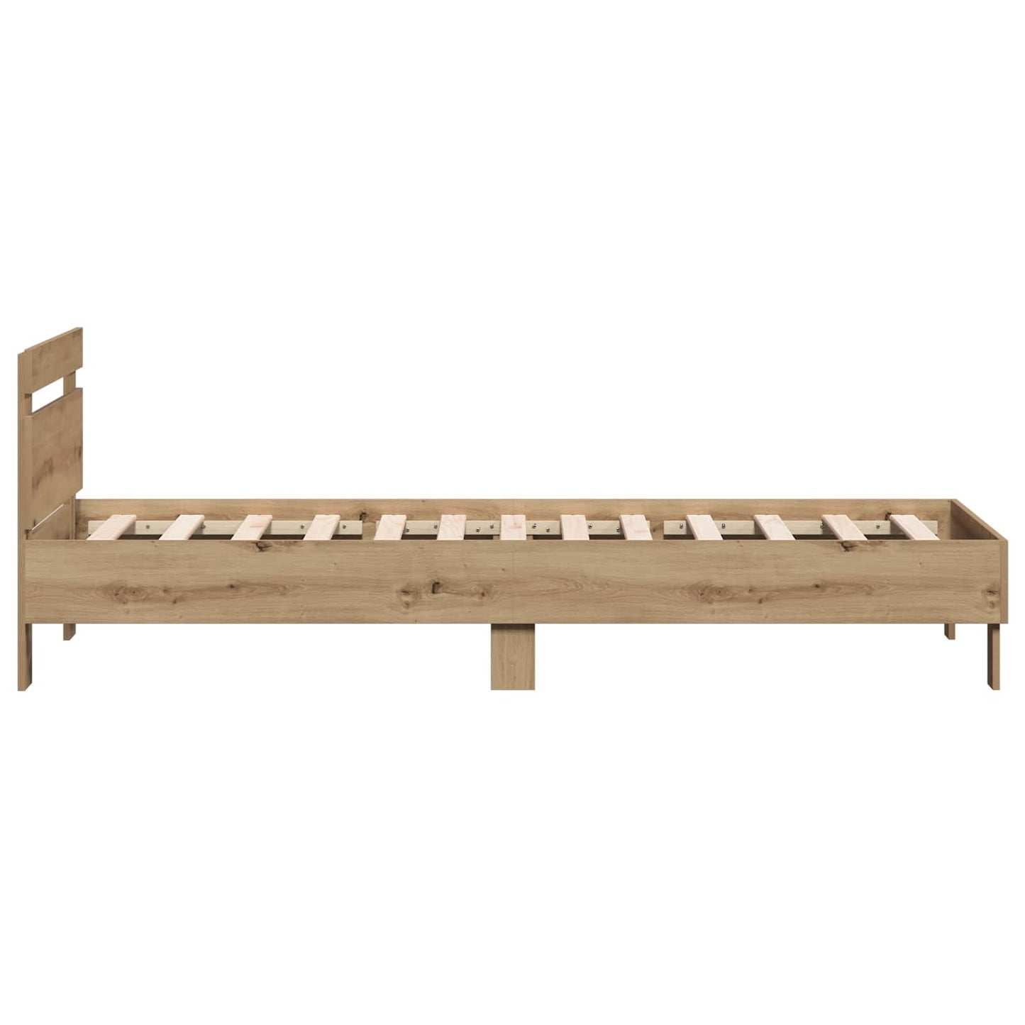 Bed Frame with Headboard Artisan Oak 80 x 200 cm