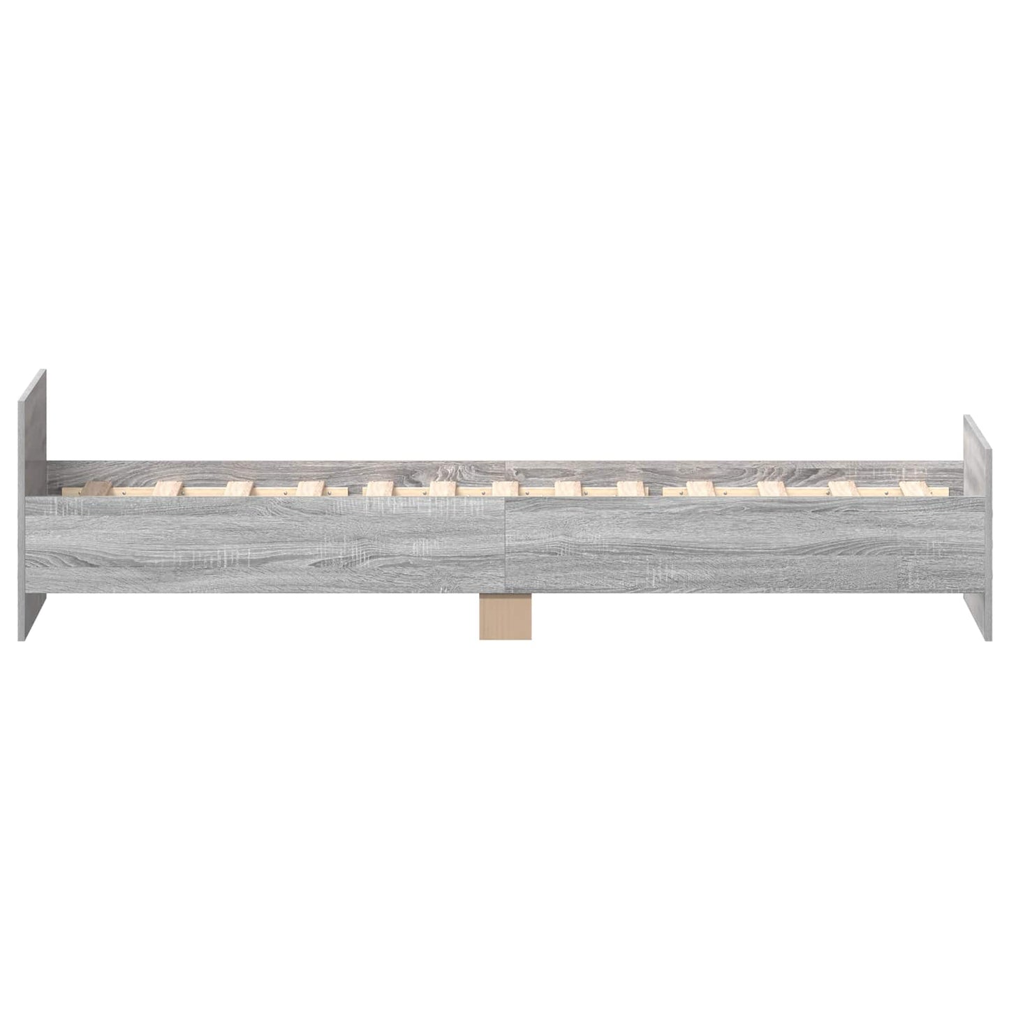 Bed Frame with Headboard Grey Sonoma 80 x 200 cm