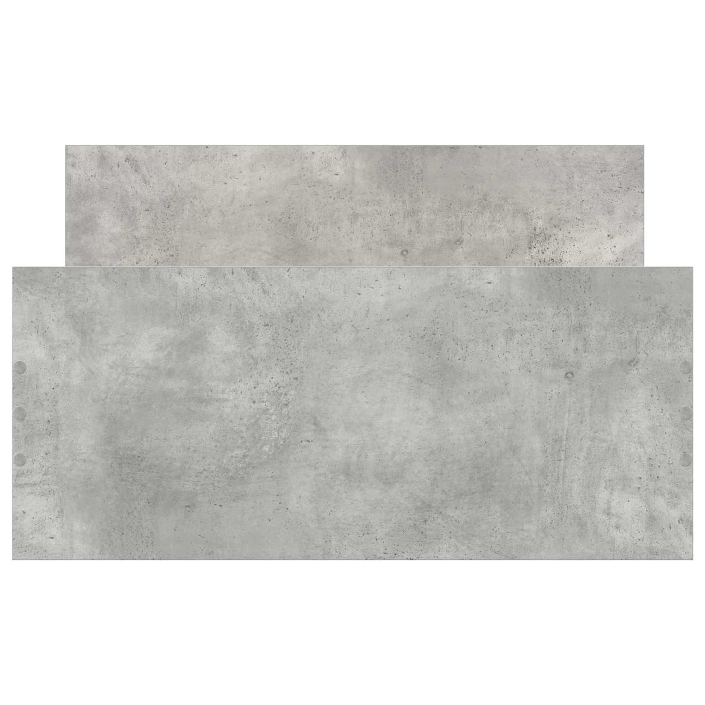 Bed Frame with Headboard Concrete Grey 80 x 200 cm