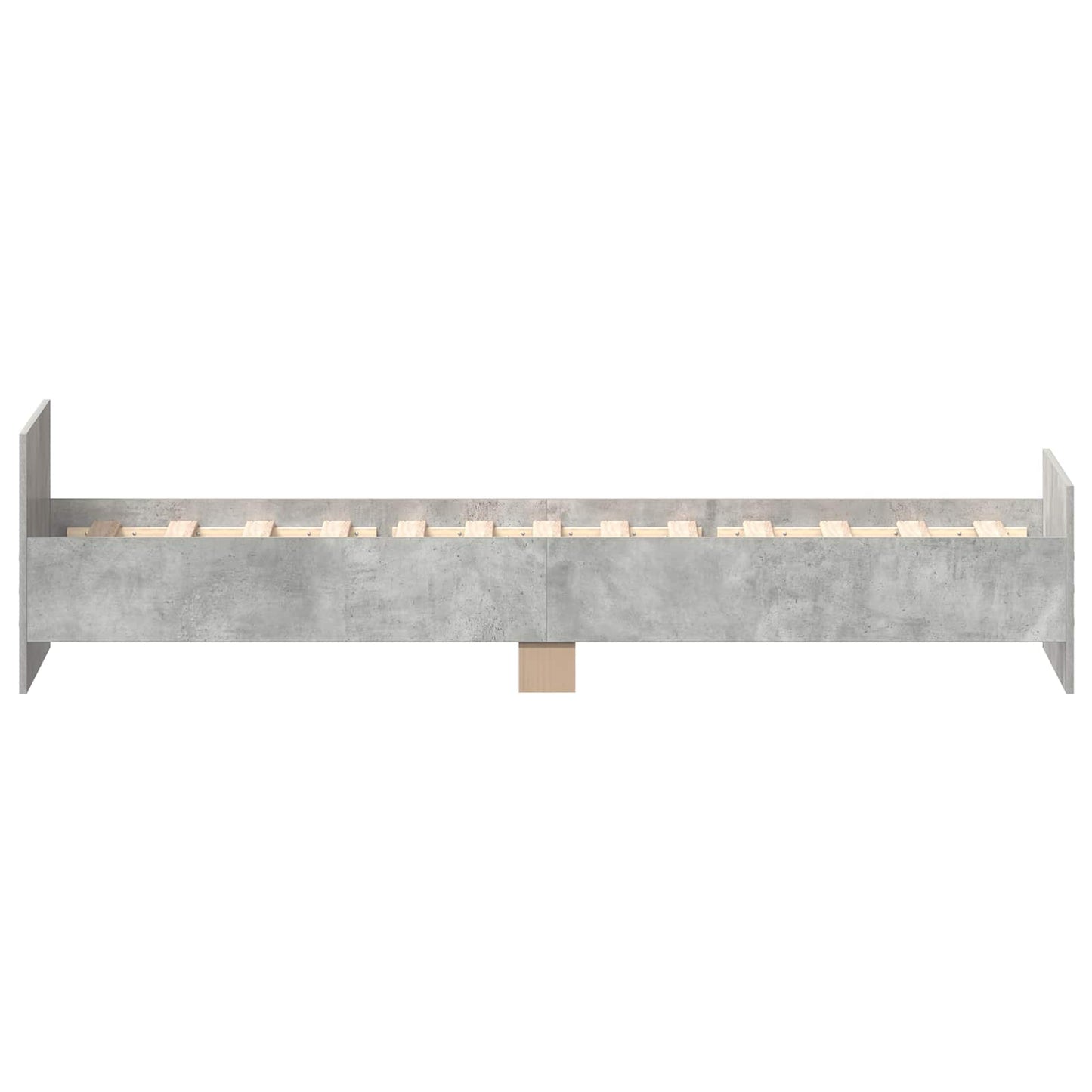 Bed Frame with Headboard Concrete Grey 80 x 200 cm