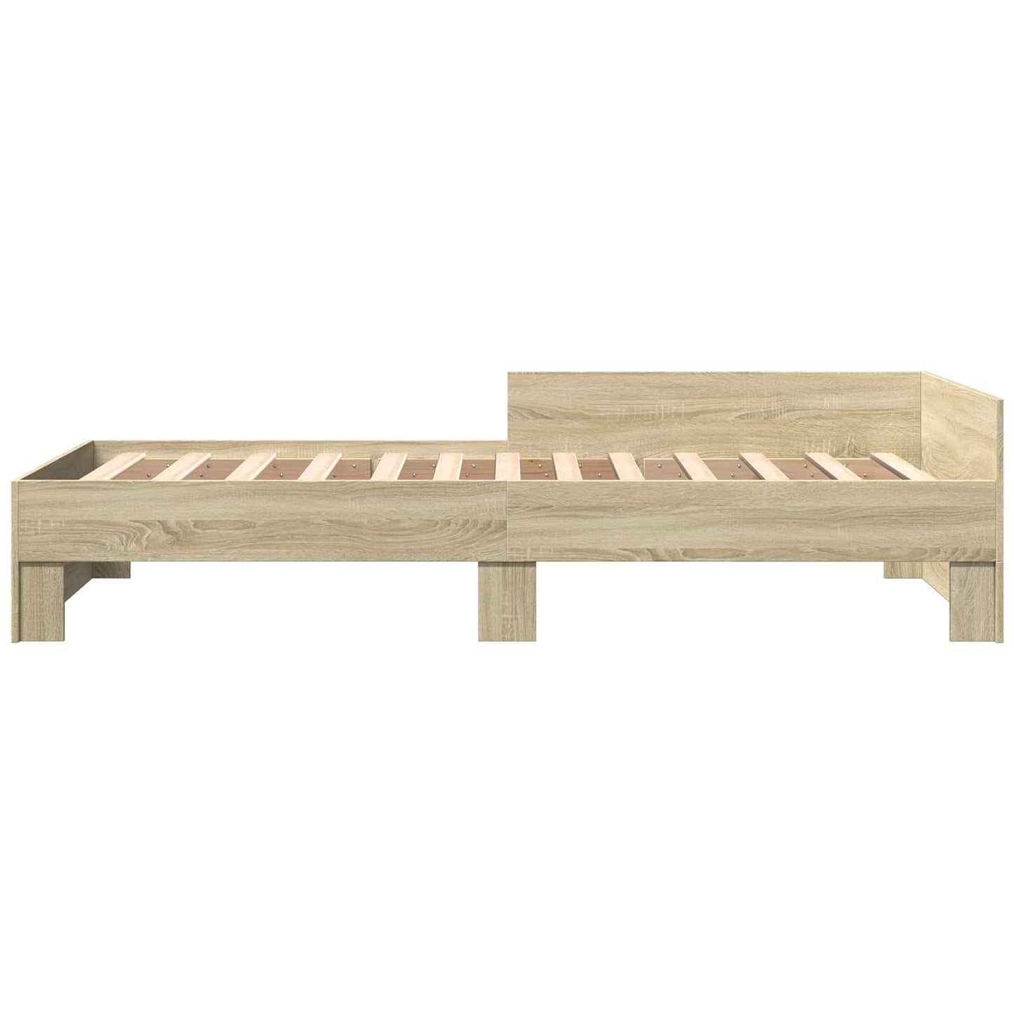 Bed Frame with Headboard Sonoma Oak 80 x 200 cm Engineered Wood