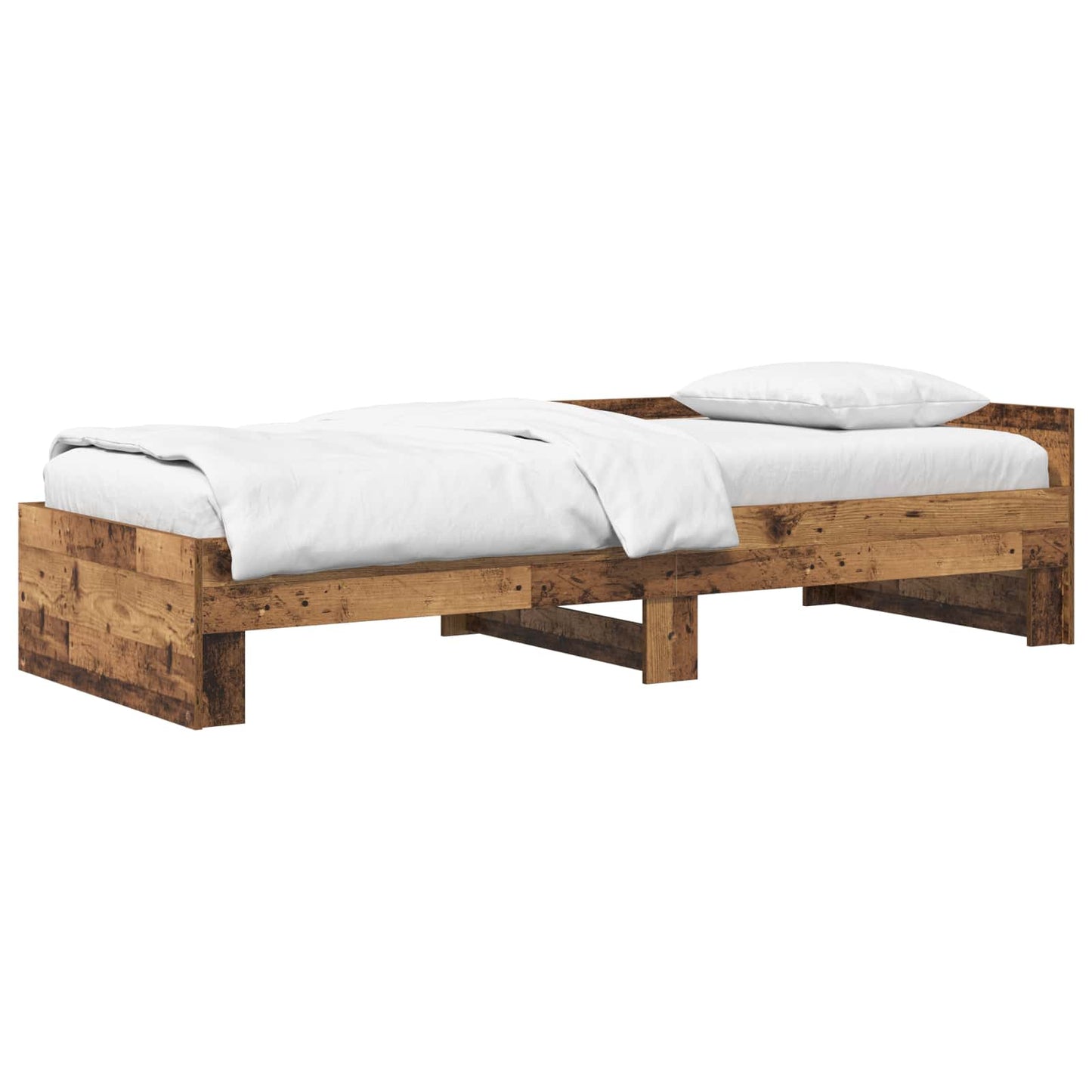 Bed Frame with Headboard Old Wood 80 x 200 cm Engineered Wood
