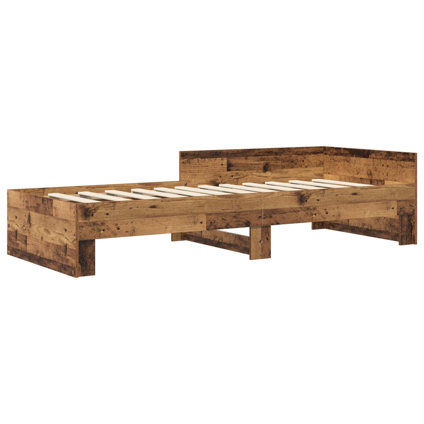 Bed Frame with Headboard Old Wood 80 x 200 cm Engineered Wood