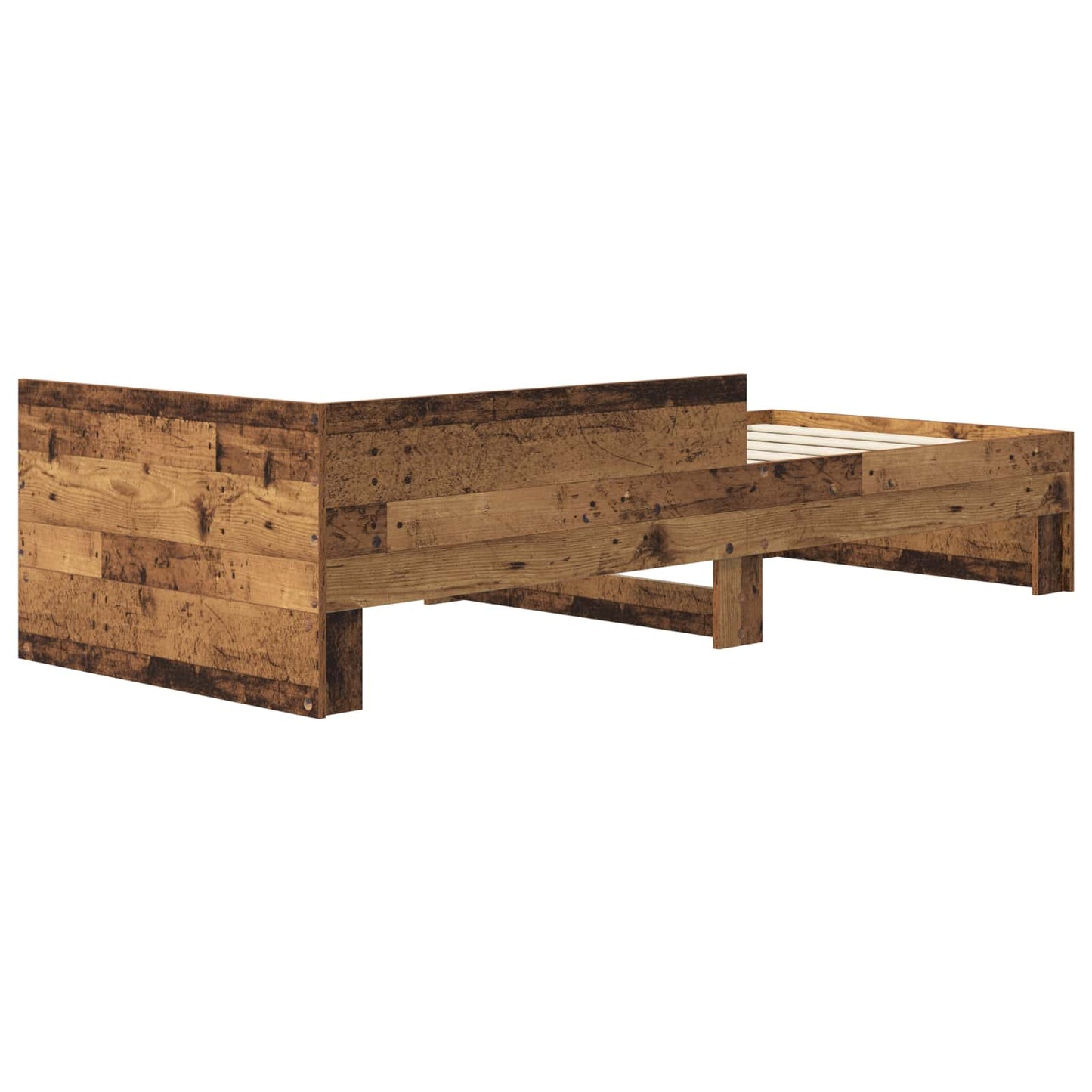 Bed Frame with Headboard Old Wood 80 x 200 cm Engineered Wood