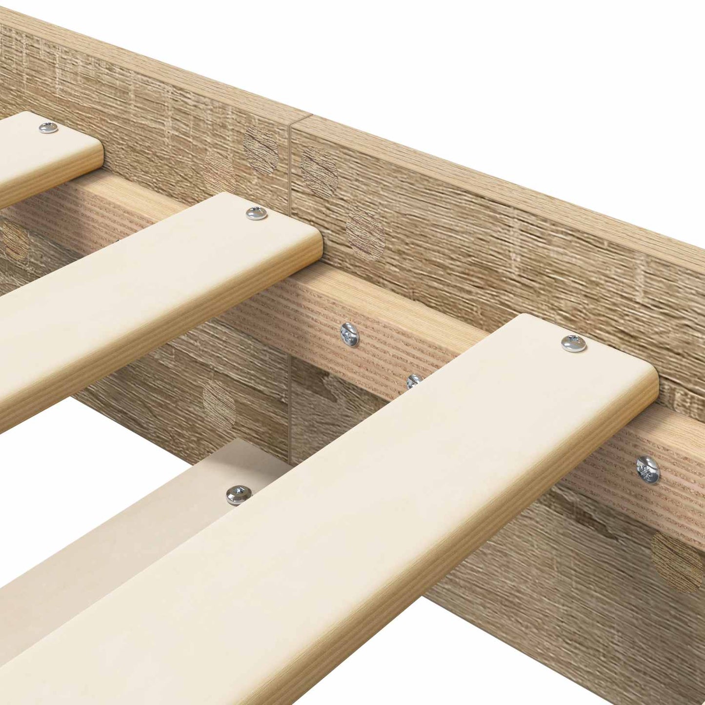 Bed Frame Sonoma Oak 80 x 200 cm Engineered Wood