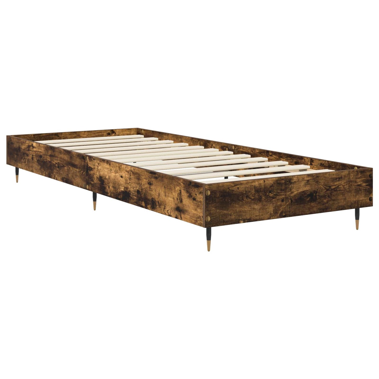 Bed Frame Smoked Oak 80 x 200 cm Engineered Wood